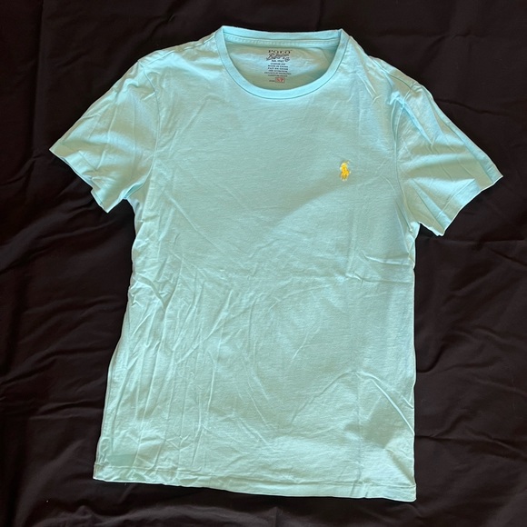Light Blue Polo Ralph Lauren Crew Neck T-shirt - Picture 3 of 3